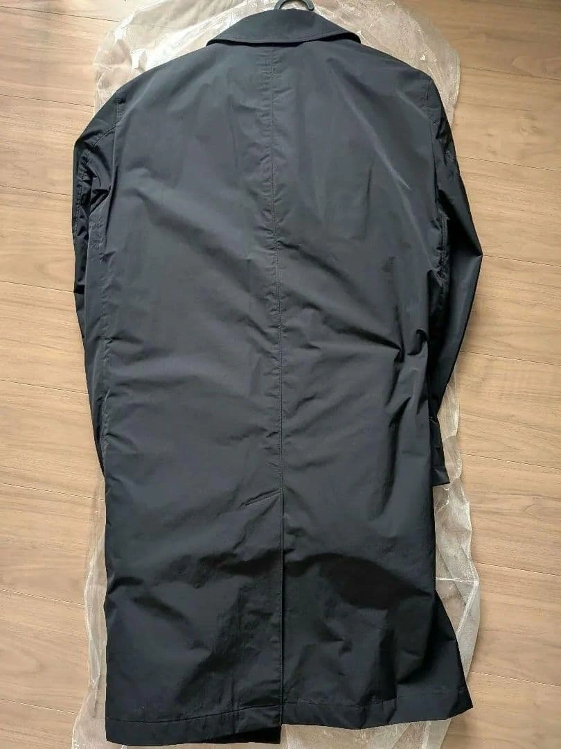 【未使用に近い】M UNIQLO 2way ステンカラーコート ブラック 黒の写真6枚目