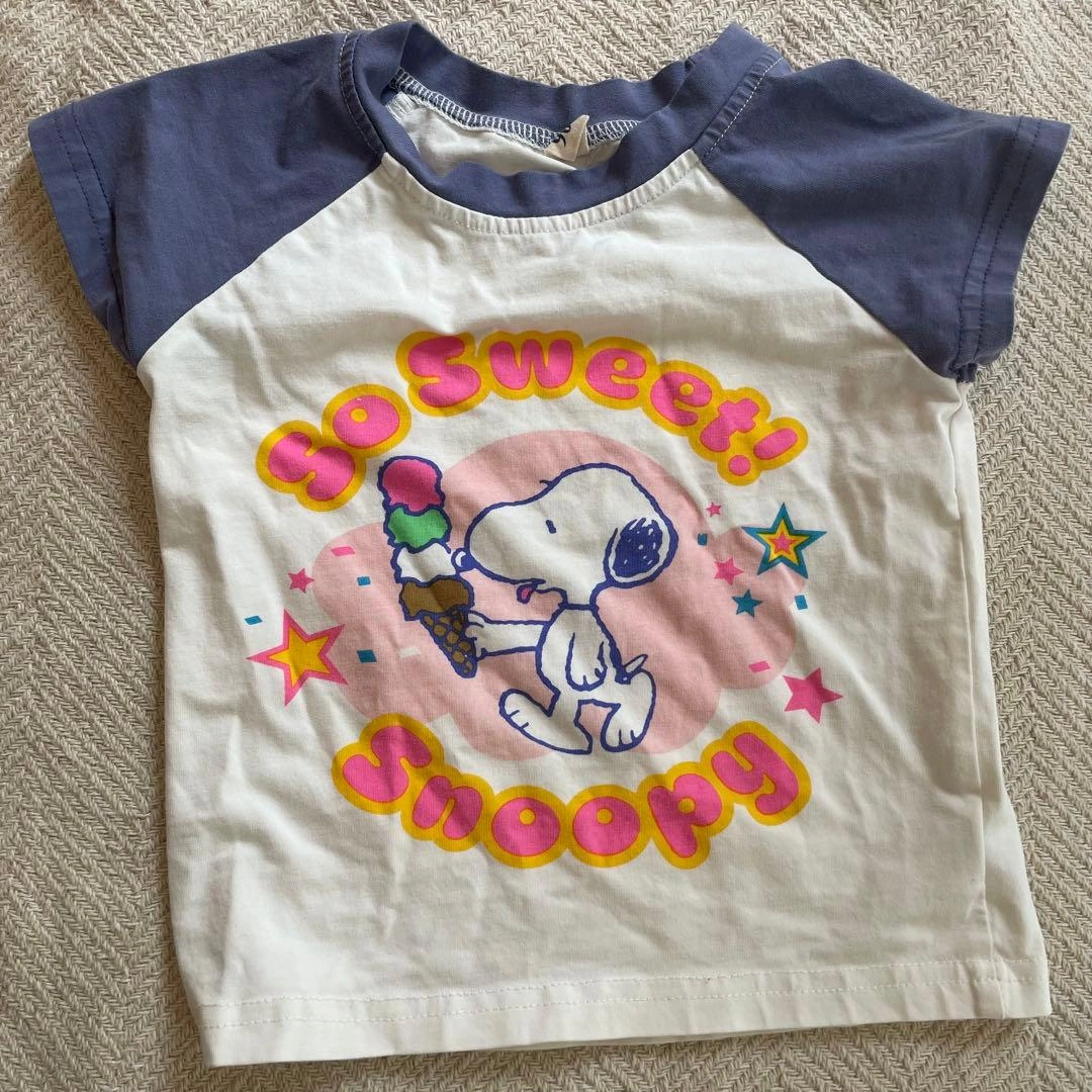 スヌーピー 半袖Tシャツとショートパンツセットの写真2枚目