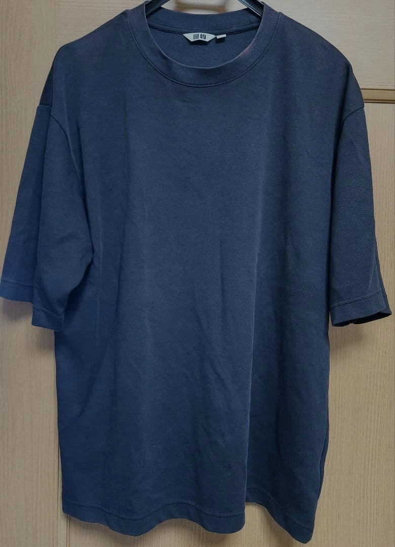 UNIQLO U エアリズムコットンオーバーサイズTシャツ ブラック XL