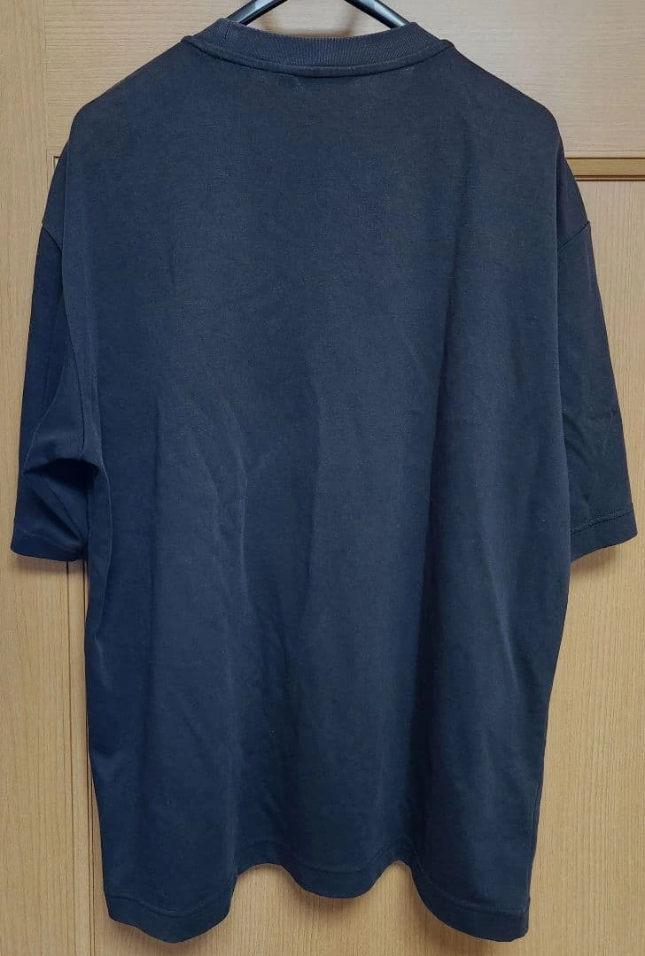 UNIQLO U エアリズムコットンオーバーサイズTシャツ ブラック XLの写真2枚目
