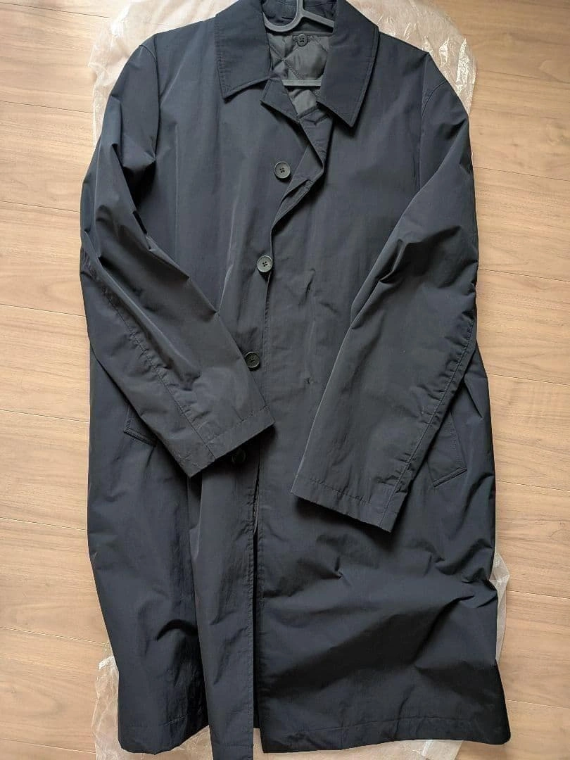 【本日限り】M UNIQLO 2way ステンカラーコート ブラック 黒の写真3枚目