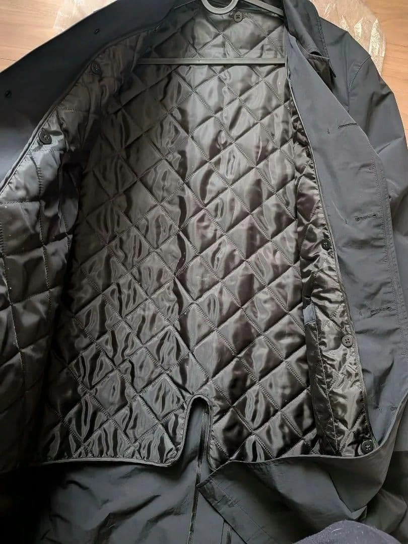 【本日限り】M UNIQLO 2way ステンカラーコート ブラック 黒の写真4枚目