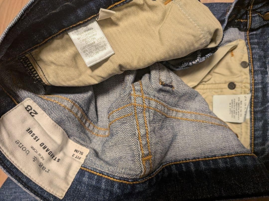 本日限り 美品 定価3-4万円程 rag&bone デニムパンツ ボトム 28の写真7枚目