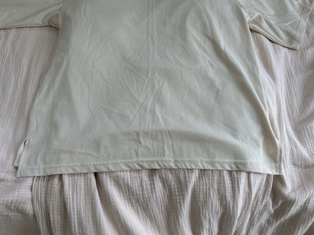 grove ロゴ刺繍 半袖Tシャツ アイボリー L ロゴTシャツの写真10枚目