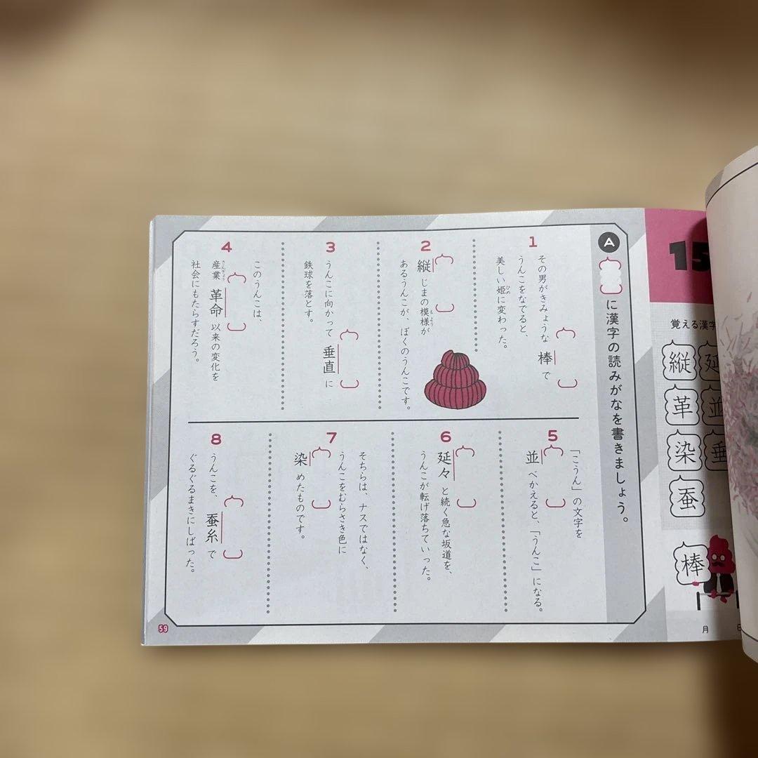 【新品未使用】うんこ漢字ドリル テスト編 小学6年生の写真3枚目