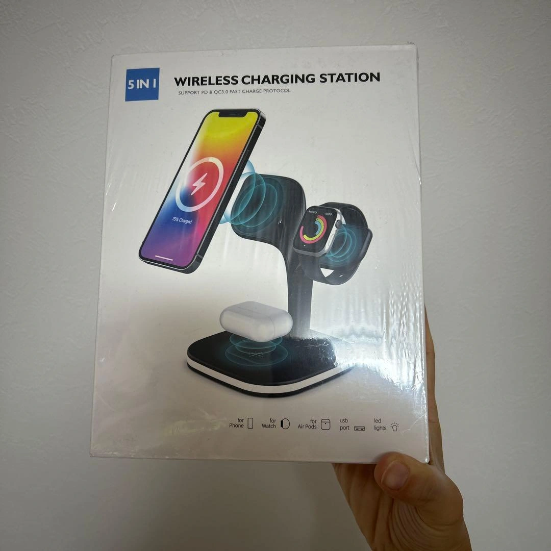 新品 ワイヤレス充電器 急速充電 マグネット式充電スタンド