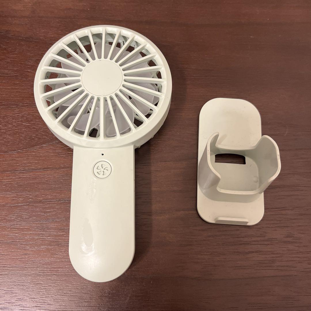 充電式ハンディファン　扇風機　ミント