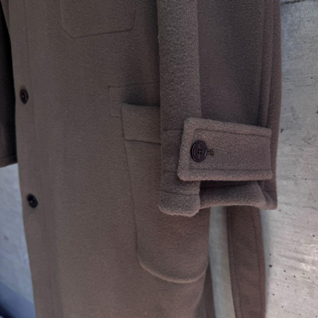 美品 Lemaire wrap coat ブラウンカーキ Sサイズの写真10枚目