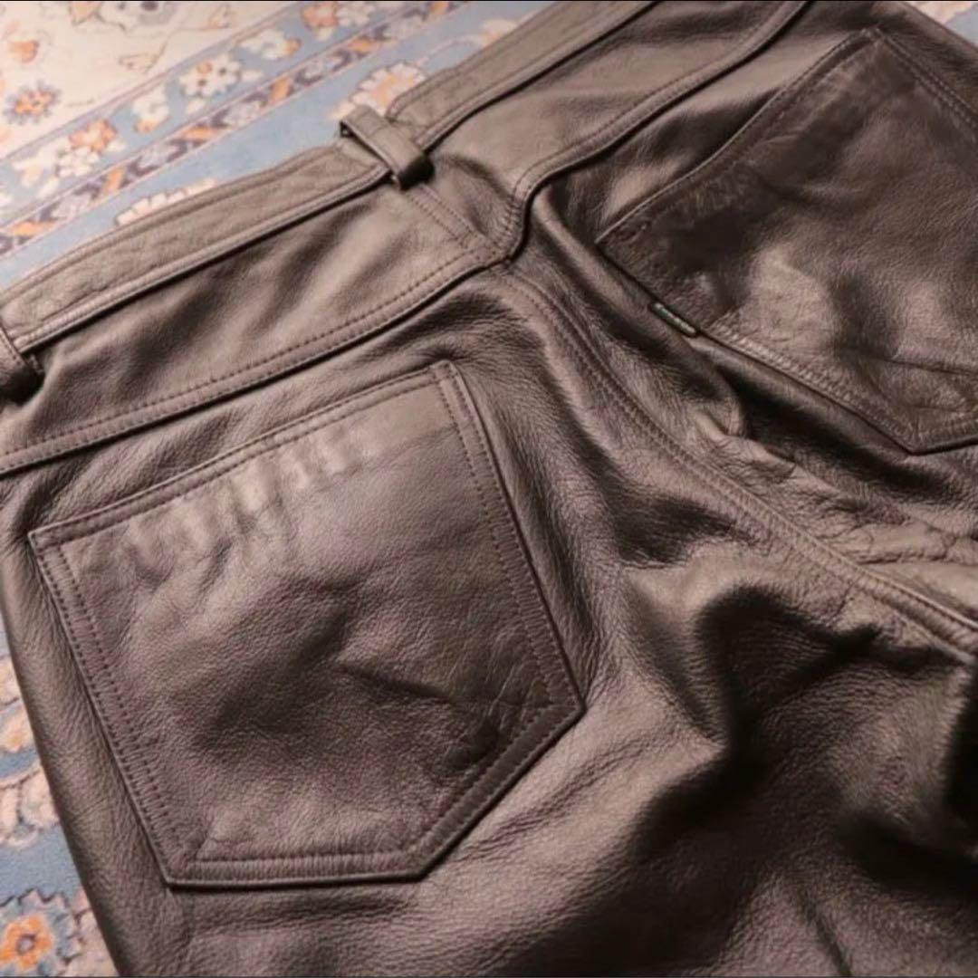 METHOD 牛革 レザーフレアパンツの写真8枚目