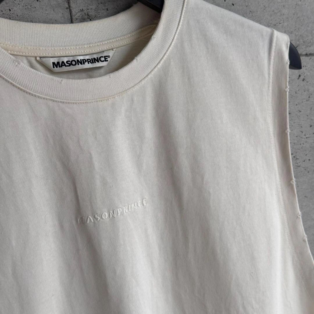 MASONPRINCE home ノースリーブ カットソー 2 アイボリーの写真4枚目