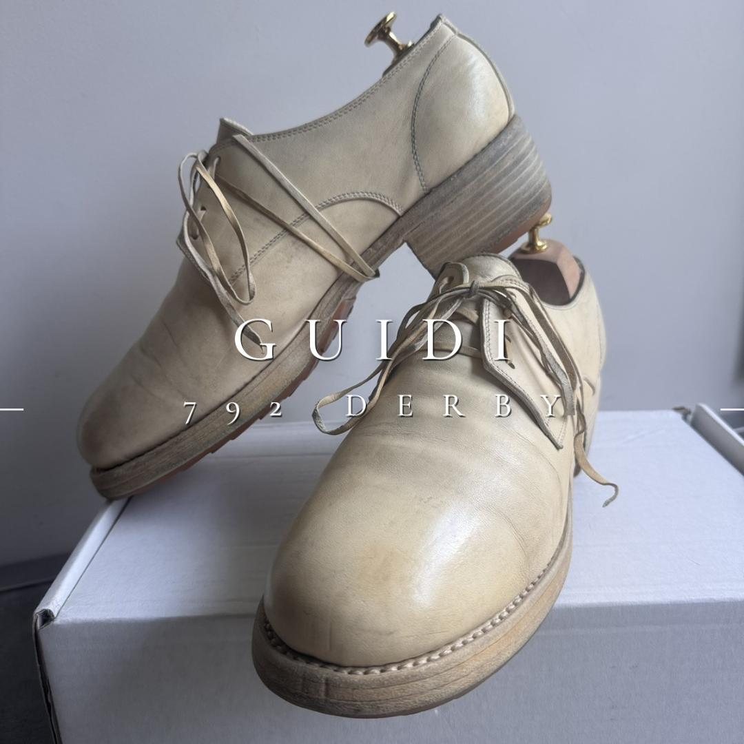 GUIDI グイディ 792 ホースレザー ダービーシューズ 43