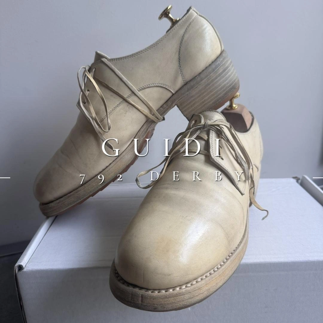 GUIDI グイディ 792 ホースレザー ダービーシューズ 43