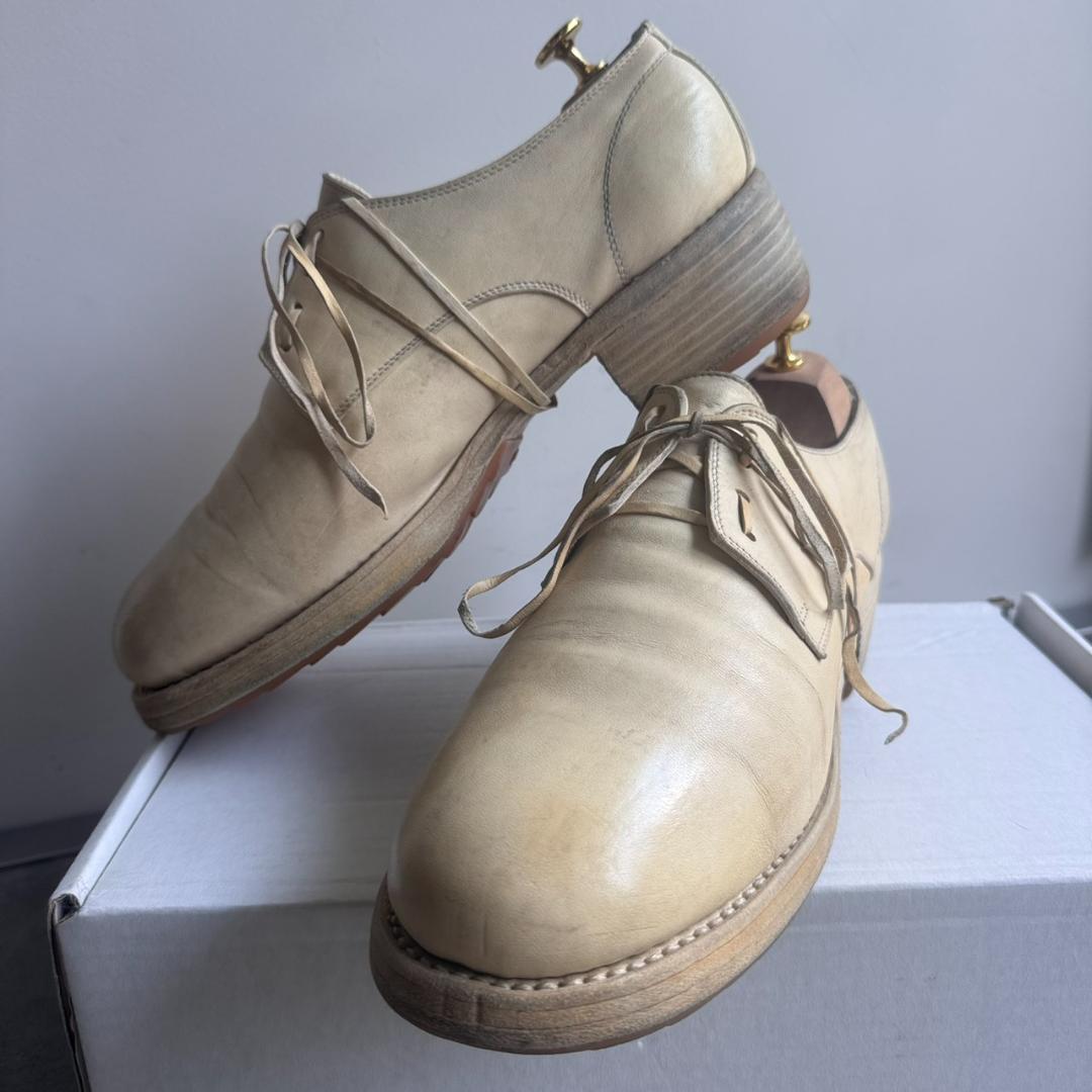 GUIDI グイディ 792 ホースレザー ダービーシューズ 43の写真2枚目