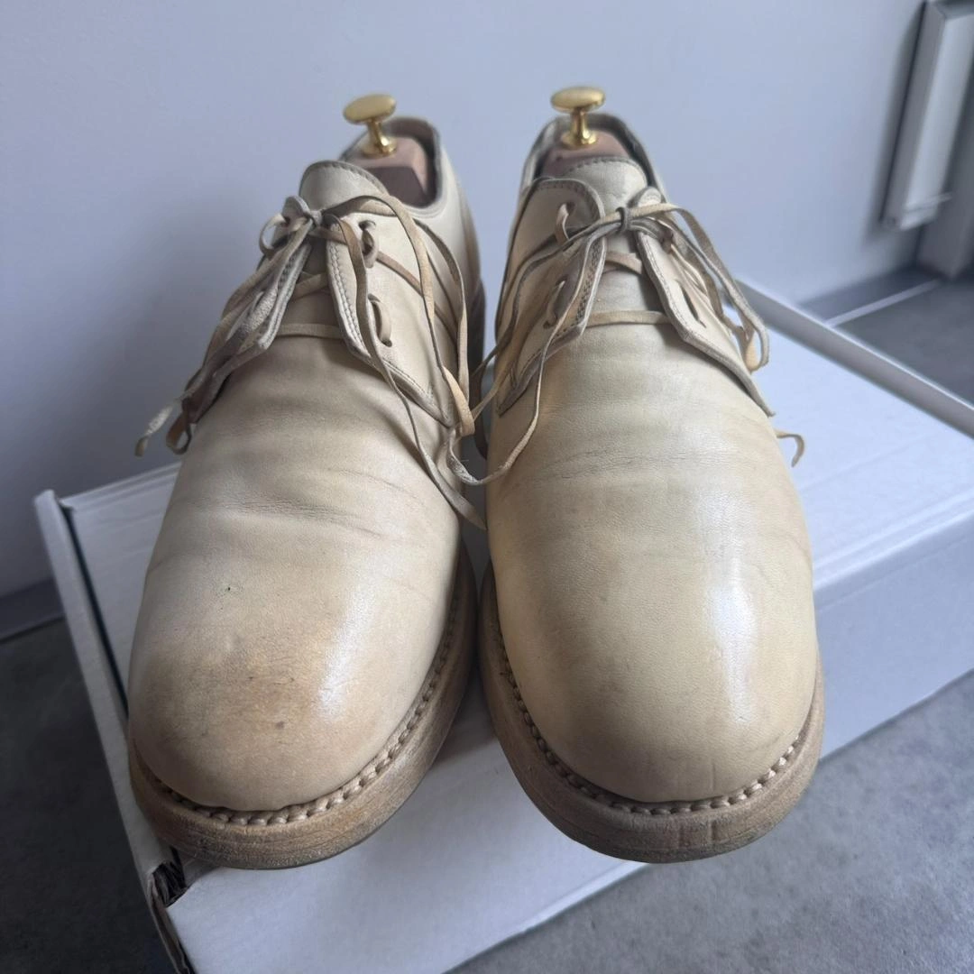 GUIDI グイディ 792 ホースレザー ダービーシューズ 43の写真3枚目
