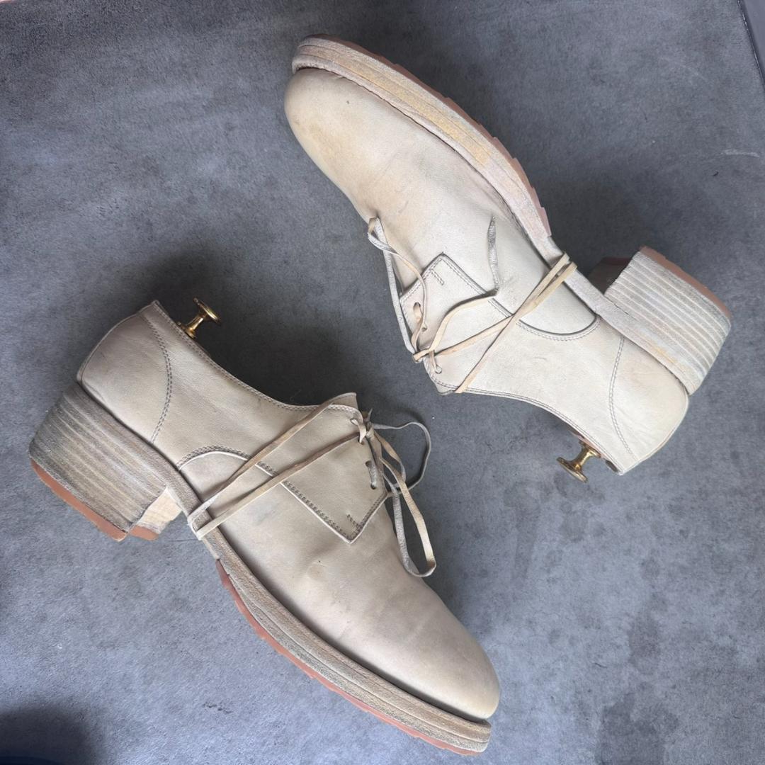 GUIDI グイディ 792 ホースレザー ダービーシューズ 43の写真7枚目