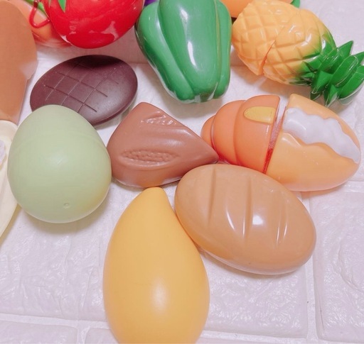 【USDおもちゃ⑭】おままごとセット◆野菜/果物/ごっこ遊び/乳児幼児遊びの写真2枚目