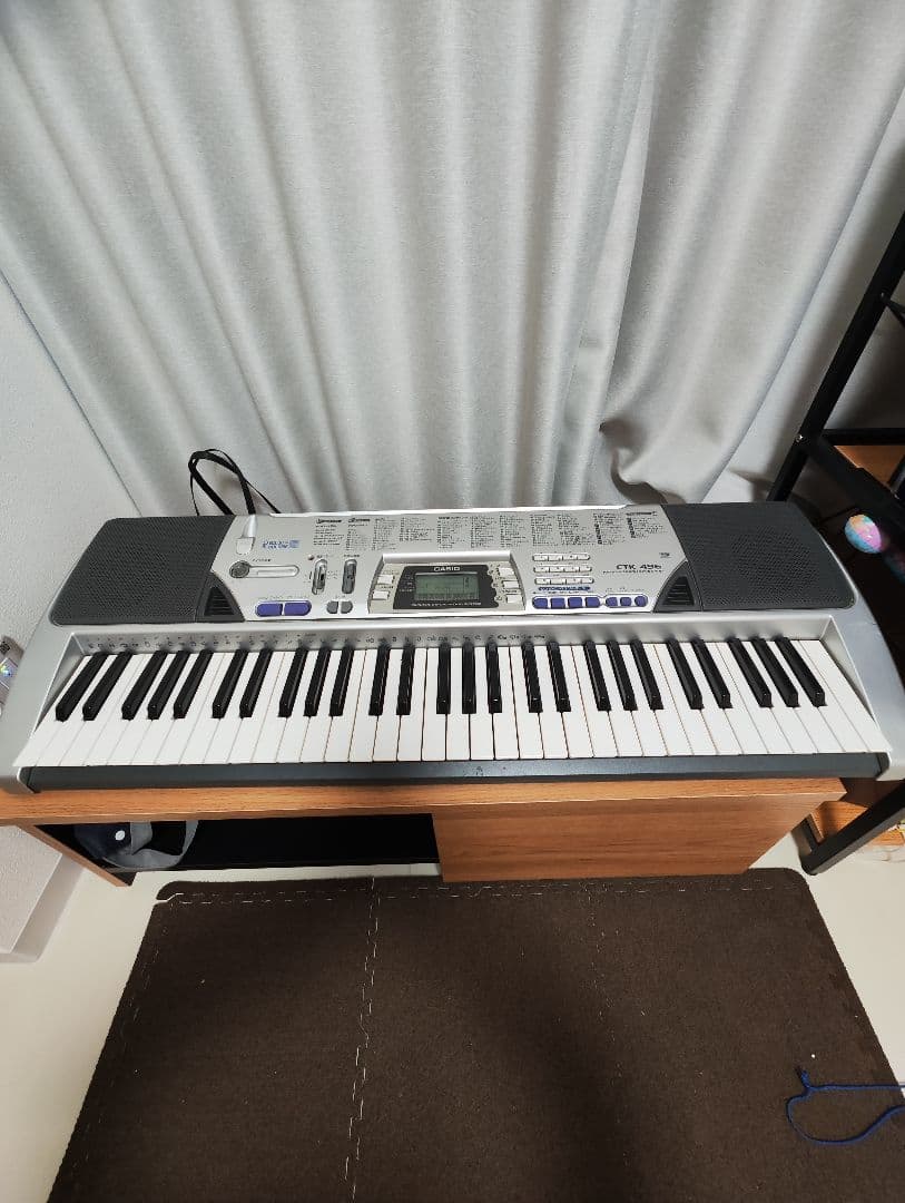 【動作確認済】CASIO 電子キーボード CTK-496 アダプター付き