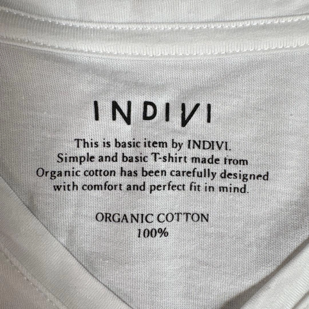 INDIVI 半袖 Tシャツ ホワイト ロゴの写真3枚目