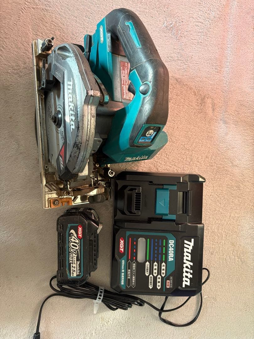 Makita 40Vmax 充電式マルノコ 本体 充電器 セット