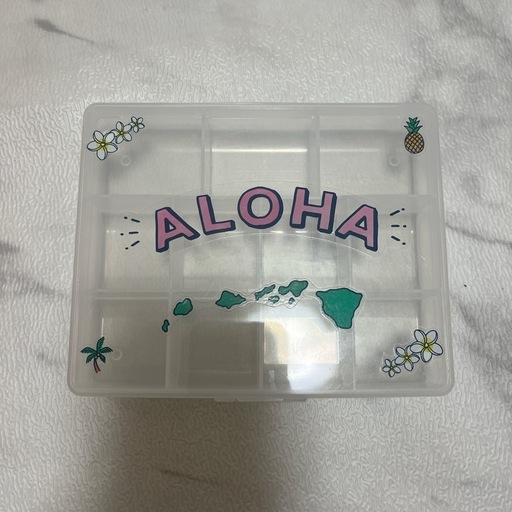 ALOHA柄 小物収納ケース