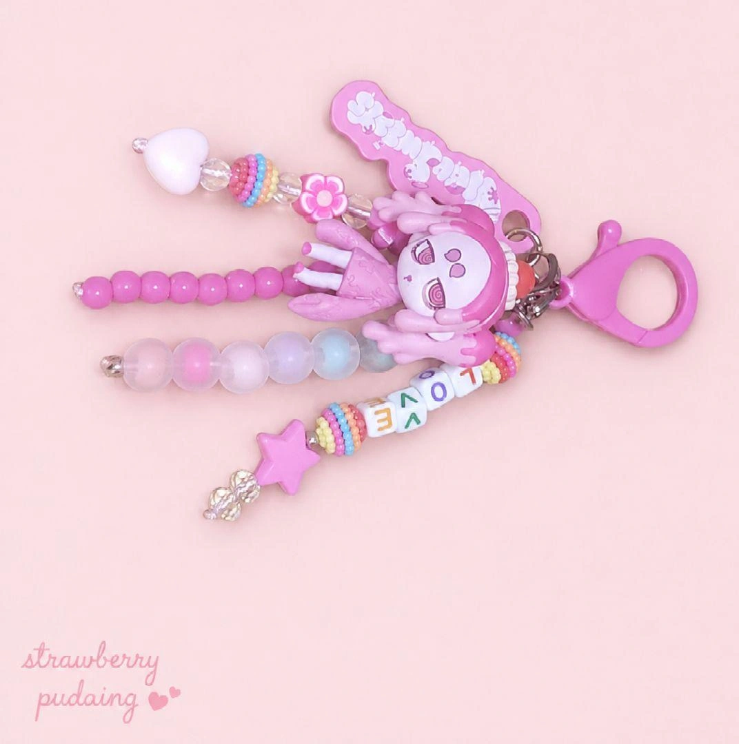 じゃらじゃらキーホルダー ストロベリープリンの写真2枚目