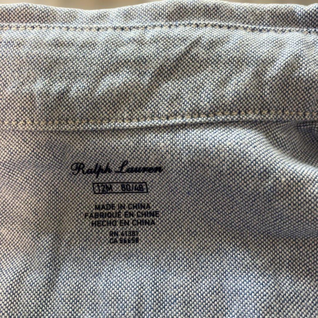 【きれい】Ralph Lauren 星条旗刺繍 ロンパース 80cmの写真3枚目