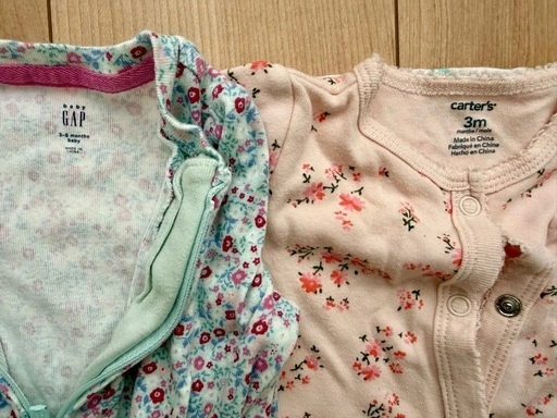 Baby 女の子 秋冬生まれ 新生児 カバーオール ツーウェイオール 肌着 セットの写真3枚目