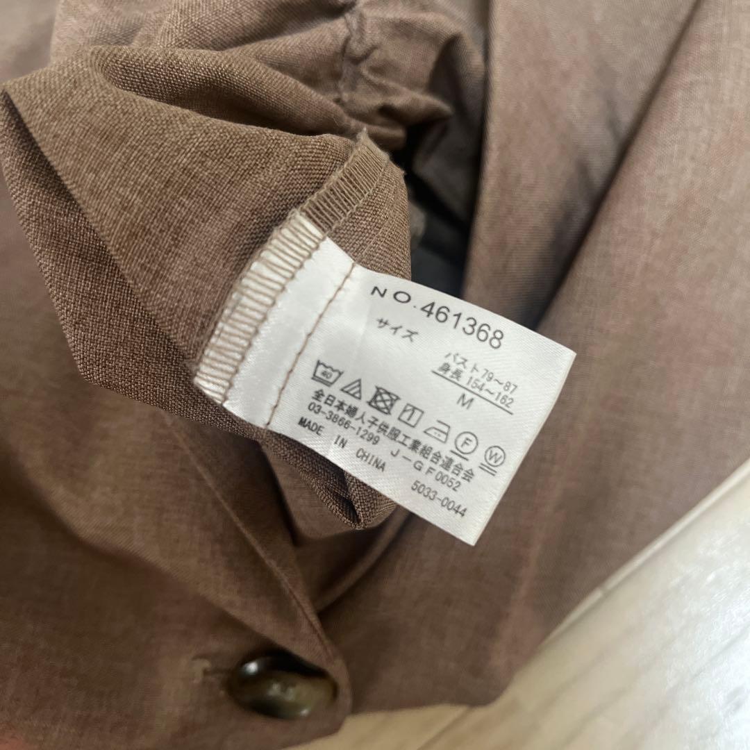 ブラウン ダブルブレスト サロペットの写真5枚目