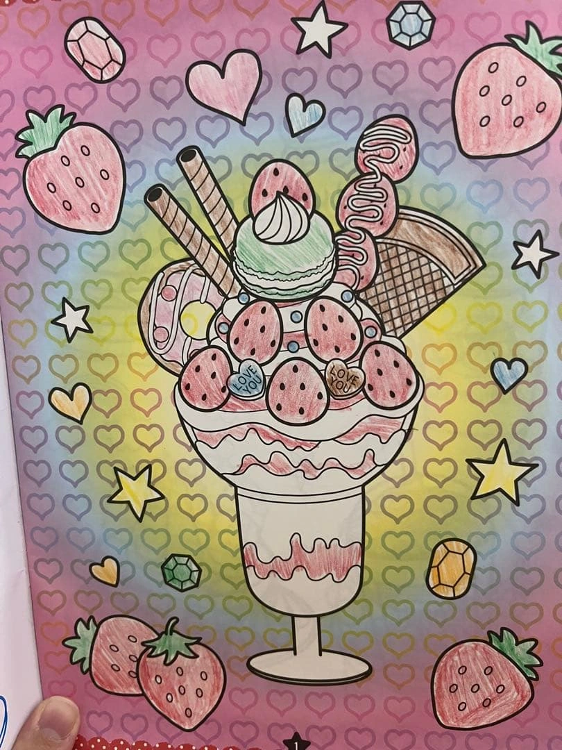 いろつきぬりえ COLORING BOOK ユニコーン・お城柄の写真2枚目