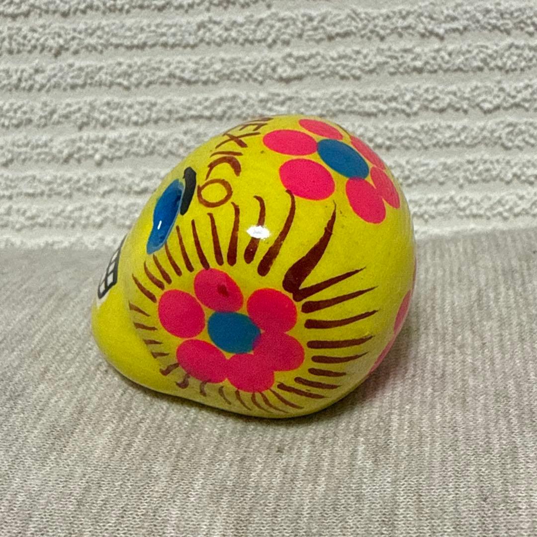 メキシコ カラベラ 陶器製 メキシカンスカル置物ドクロの写真2枚目