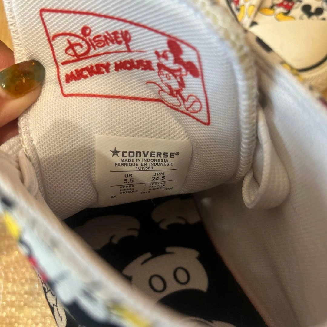 CONVERSE ALL STAR ミッキーマウス ハイカット 24.5cmの写真7枚目