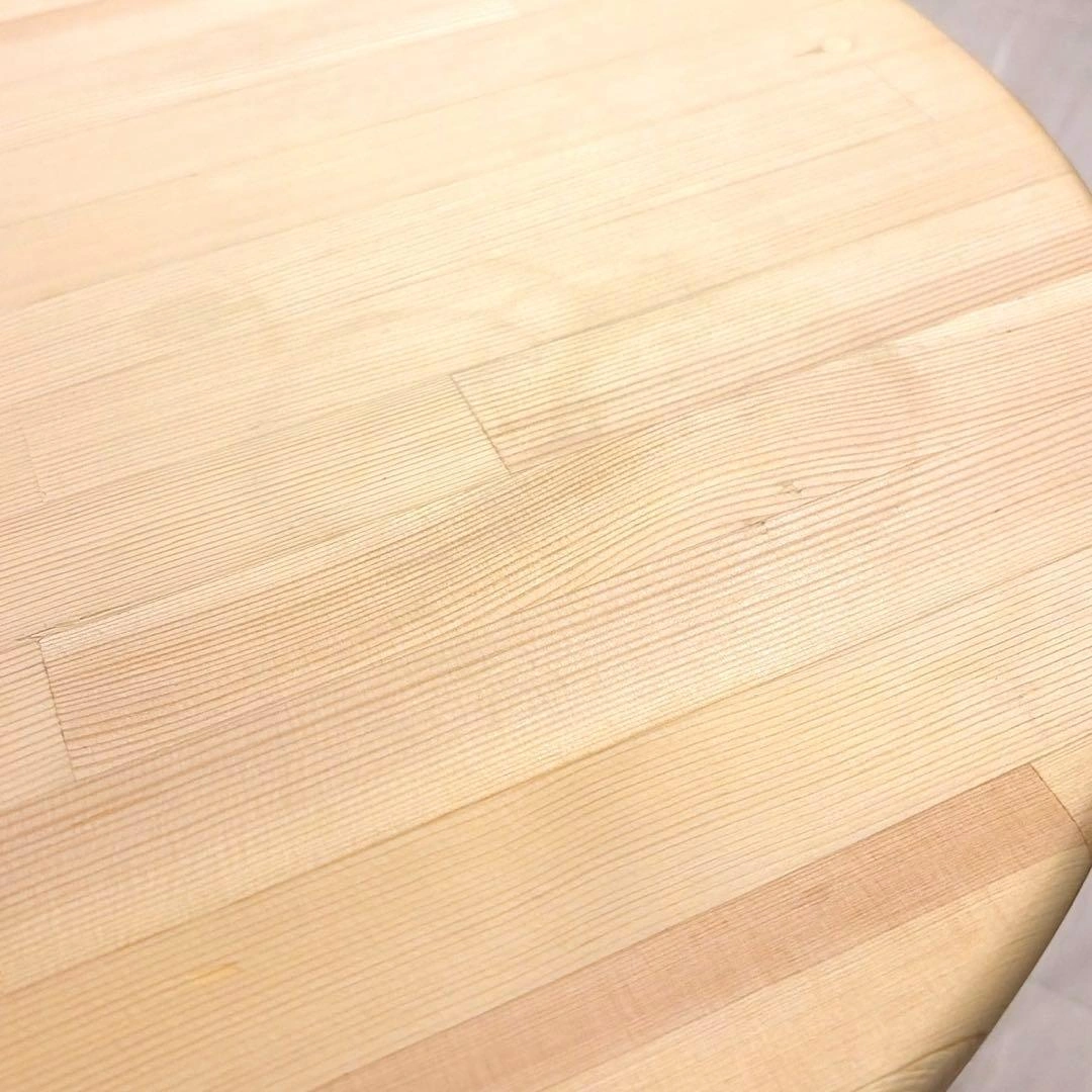 【手作り・一点物】天然木 丸型ローテーブルの写真8枚目