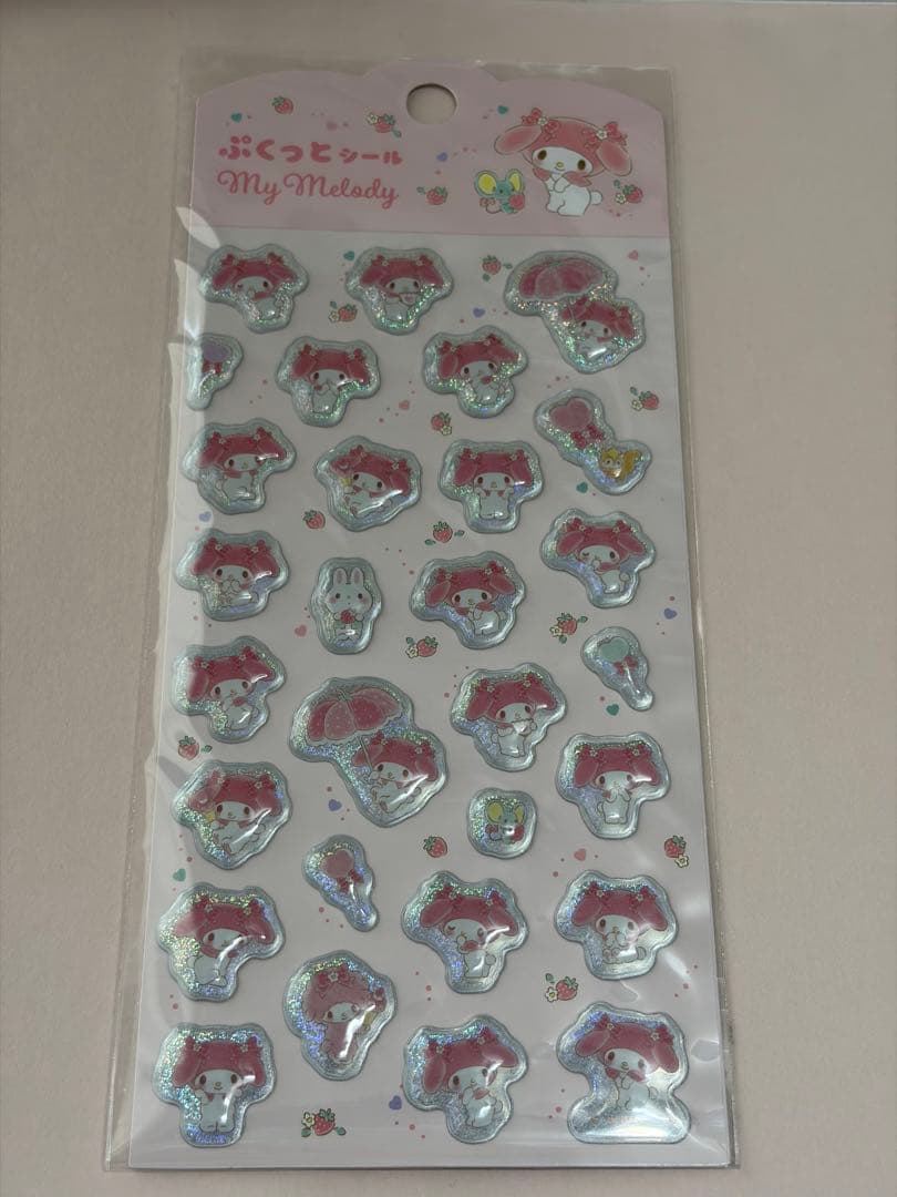 サンリオ　ぷくっとシール　マイメロ　いちごワールド