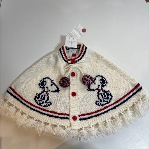 【新品タグ付き】ファミリア ポンチョ(スヌーピー柄)