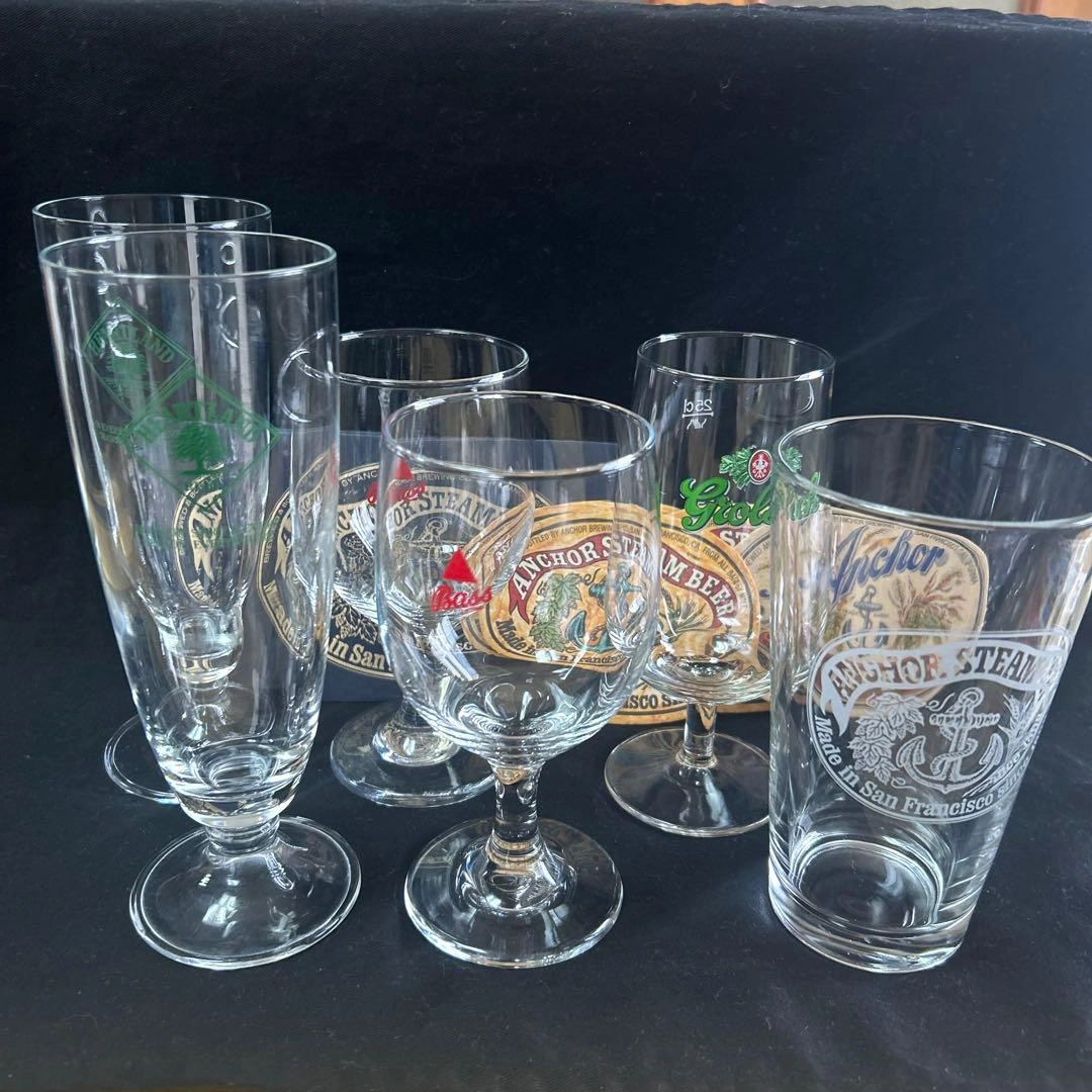 ハートランド、バス、グロルシュ、アンカースチーム ビールグラス 6点セット