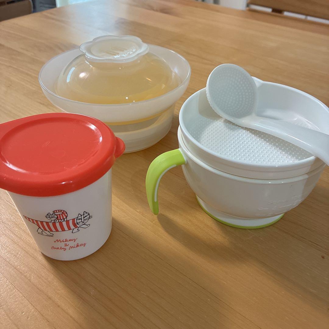 離乳食調理セット 調理器 こし器 保存容器