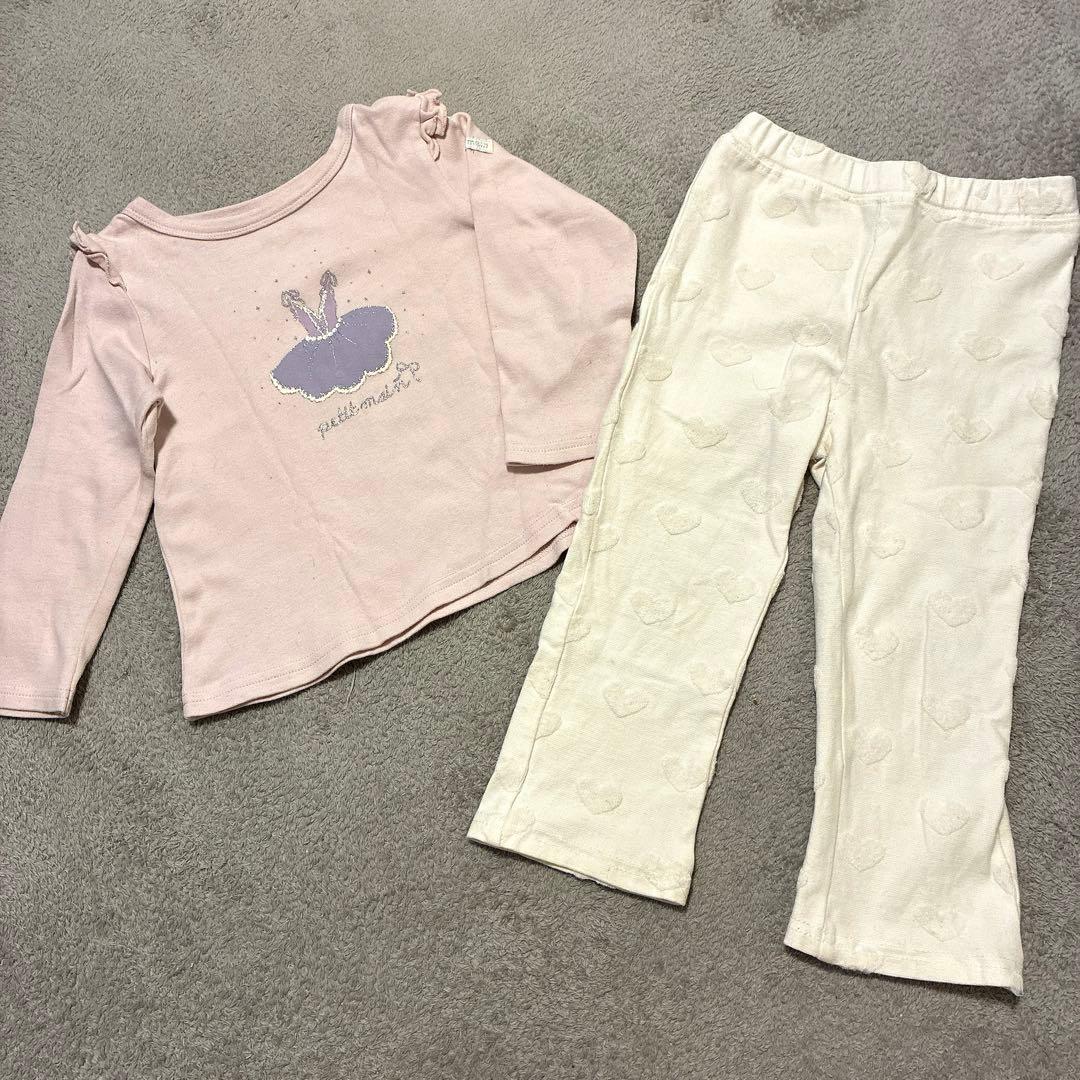 petit main 長袖Tシャツ パンツ セットアップ