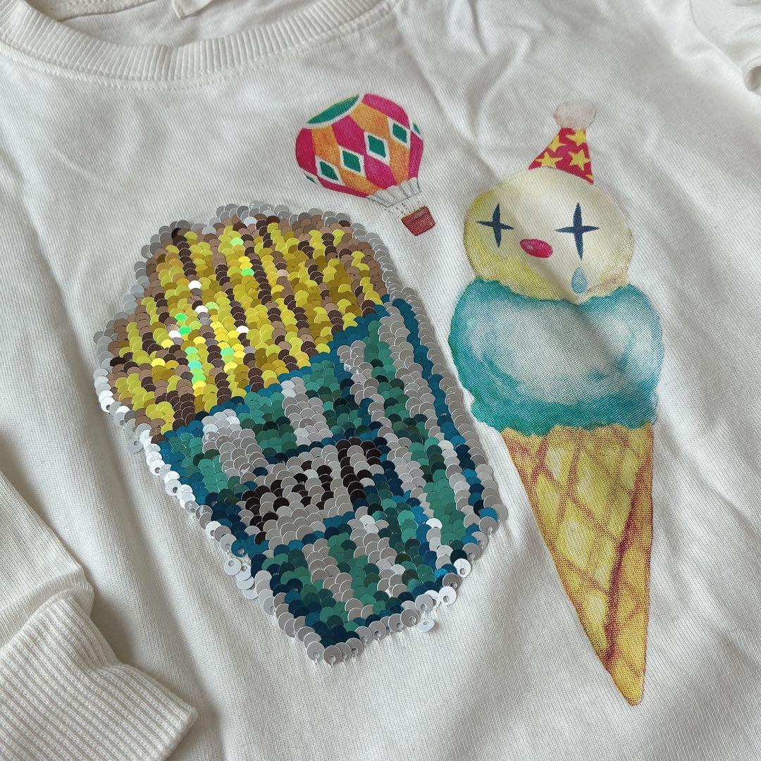 branshes 長袖Tシャツ 90cm スパンコールの写真2枚目