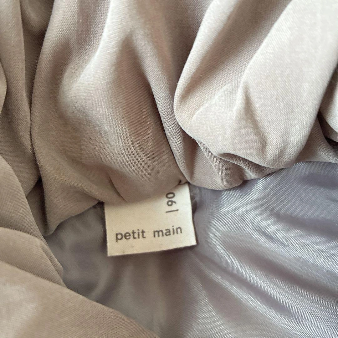 petit main 中綿コート 90cm リボンの写真3枚目