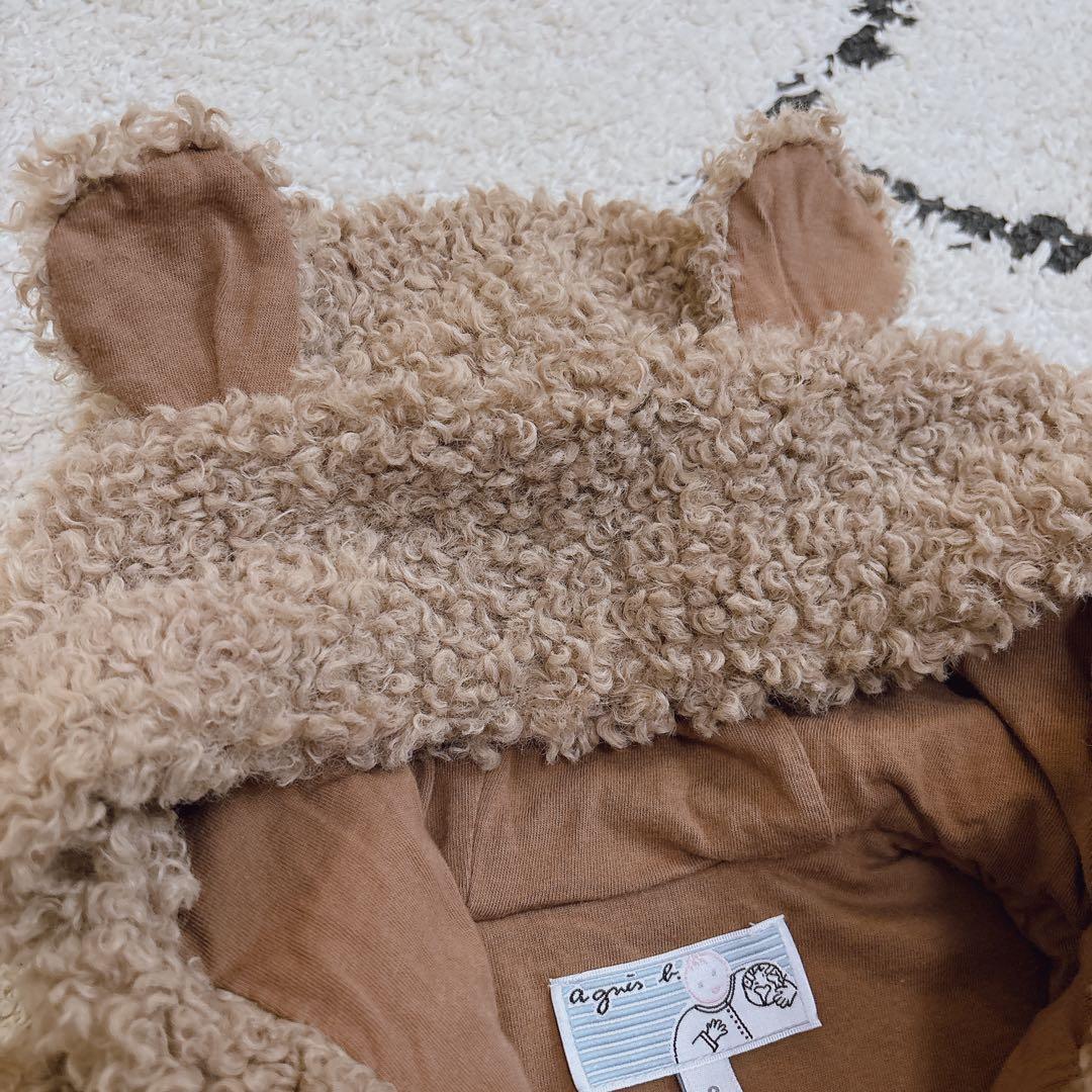 アニエスベー agnes b. ベビー ボアジャケット 犬耳の写真4枚目