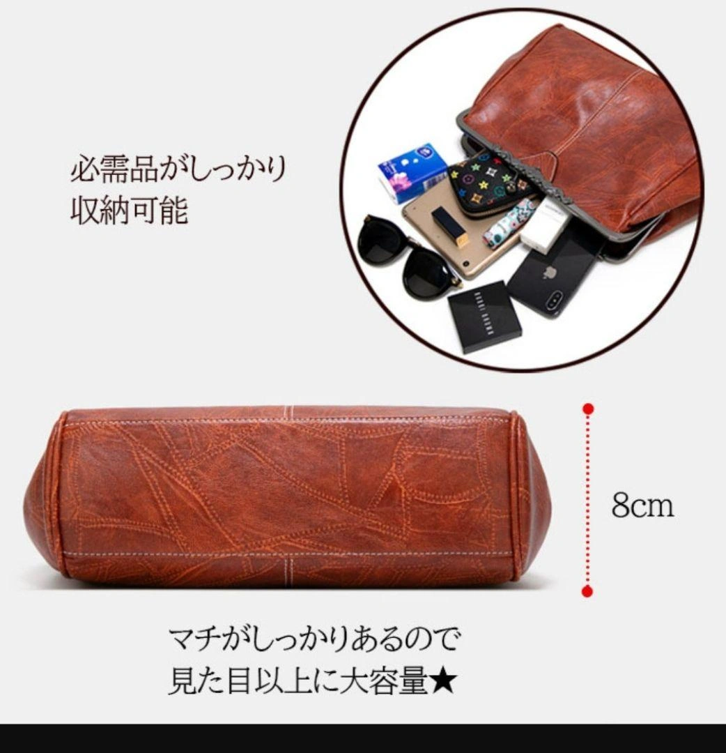 【新品】2WAYがま口バッグ くすみピンク ショルダー ハンドバッグ 不織布付きの写真6枚目