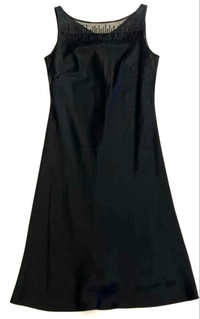 中古品 11 XL トールサイズ La Défense フォーマルワンピース 黒の写真2枚目