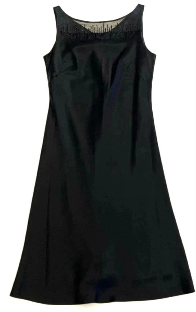 中古品 11 XL トールサイズ La Défense フォーマルワンピース 黒の写真2枚目
