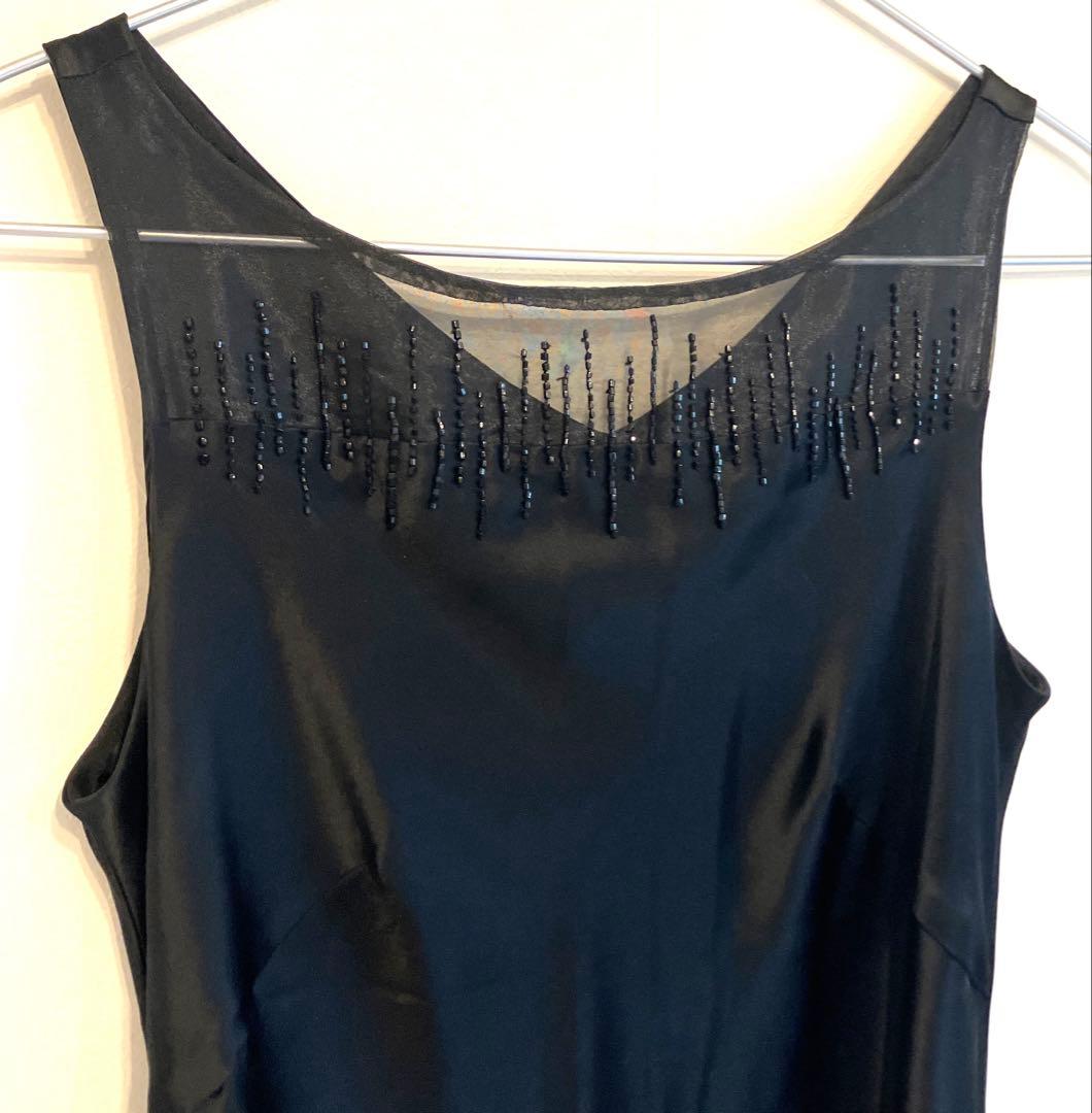 中古品 11 XL トールサイズ La Défense フォーマルワンピース 黒の写真5枚目