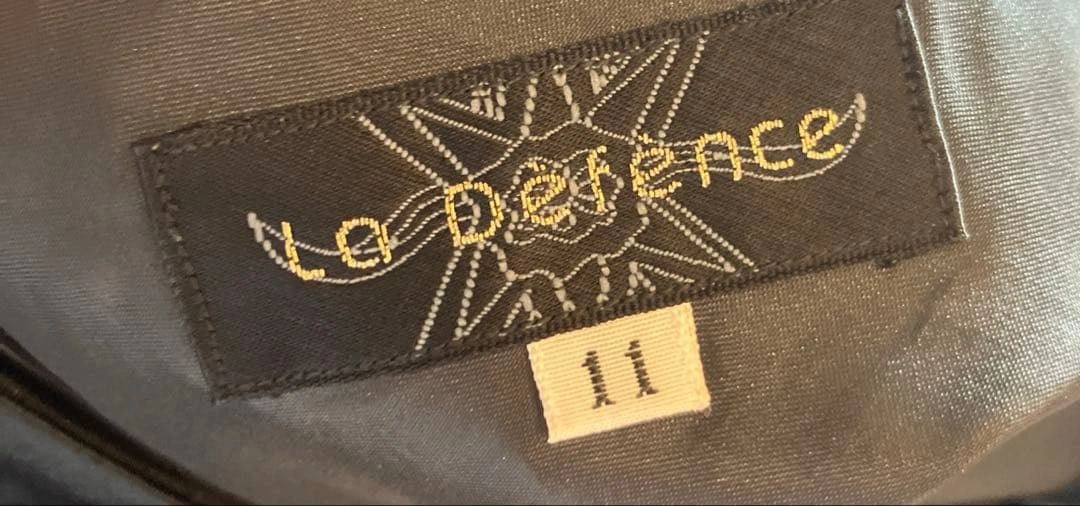 中古品 11 XL トールサイズ La Défense フォーマルワンピース 黒の写真9枚目