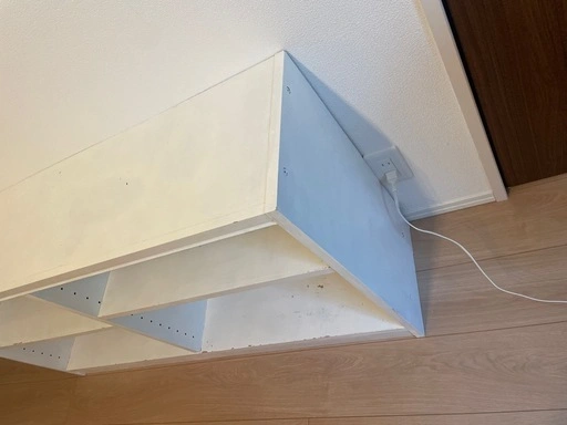 木製収納棚 ホワイト 幅120cm 可動棚 本棚 おもちゃ収納の写真2枚目