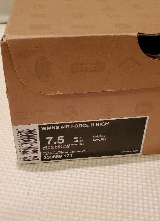 限定! NIKE AIR FORCE2 HI エアフォース2 スニーカーの写真7枚目
