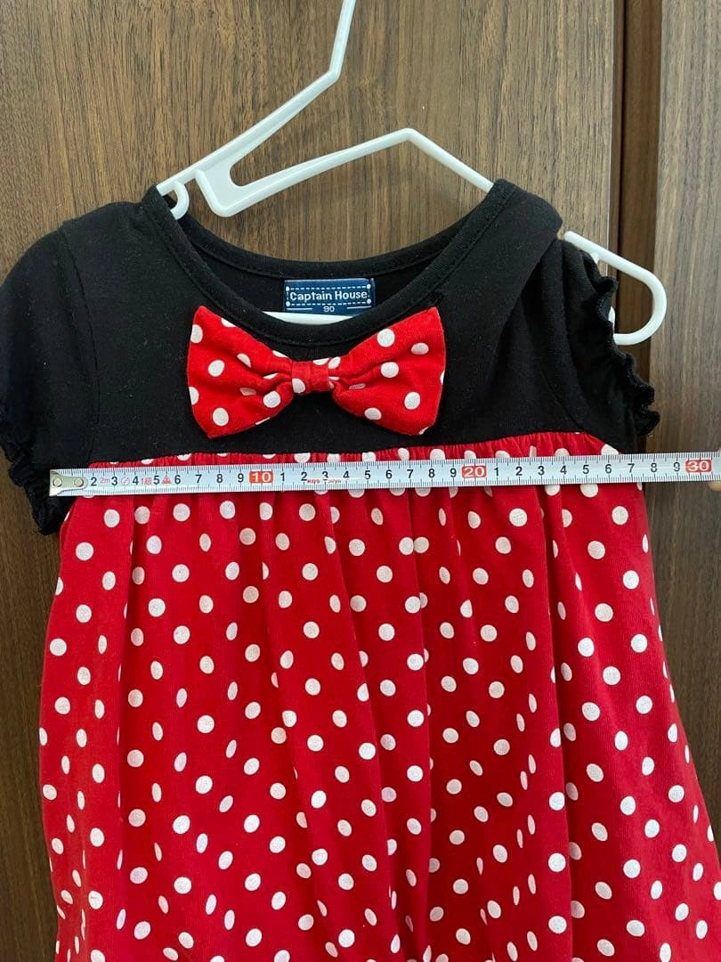 美品 ミニーちゃん ワンピース 90cm コスプレの写真6枚目