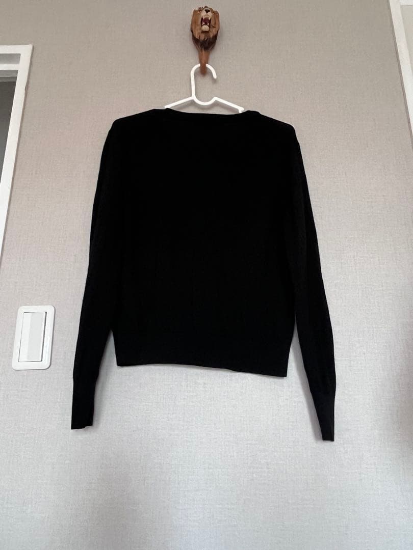 UNIQLO クルーネックカーディガン ブラック Sサイズの写真2枚目