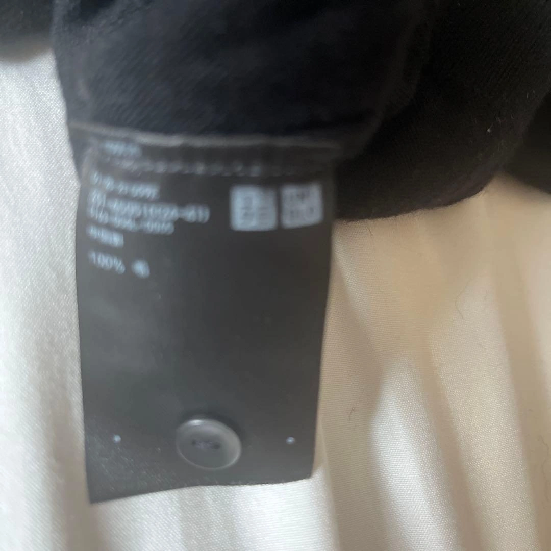UNIQLO クルーネックカーディガン ブラック Sサイズの写真4枚目